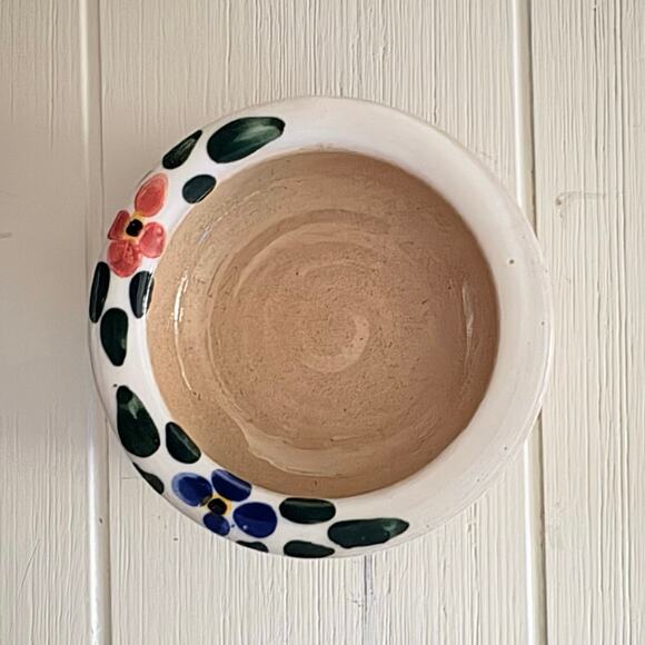 O’Neil Ireland Other - O’Neil Ireland Hand Painted Pottery Bowl Floral Leaf Trinket Dish Signed 3.5”